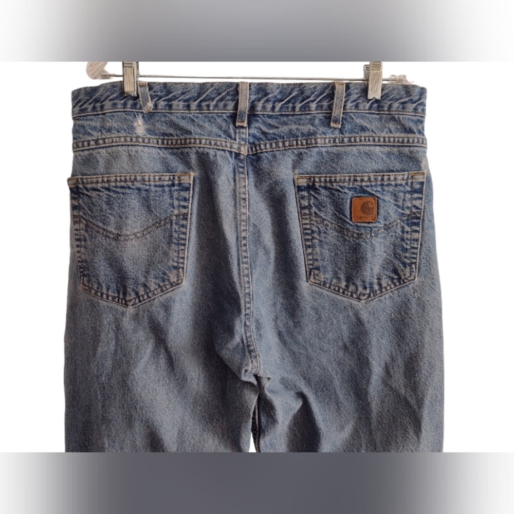 Vintage Carhartt men's jeans 38 x 34. Denim Blue